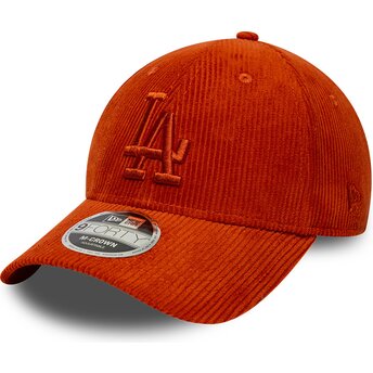 Čepice zaoblená oranžová nastavitelný 9FORTY M-Crown Cord Los Angeles Dodgers MLB New Era
