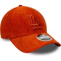 cepice-zaoblena-oranzova-nastavitelny-9forty-m-crown-cord-los-angeles-dodgers-mlb-new-era