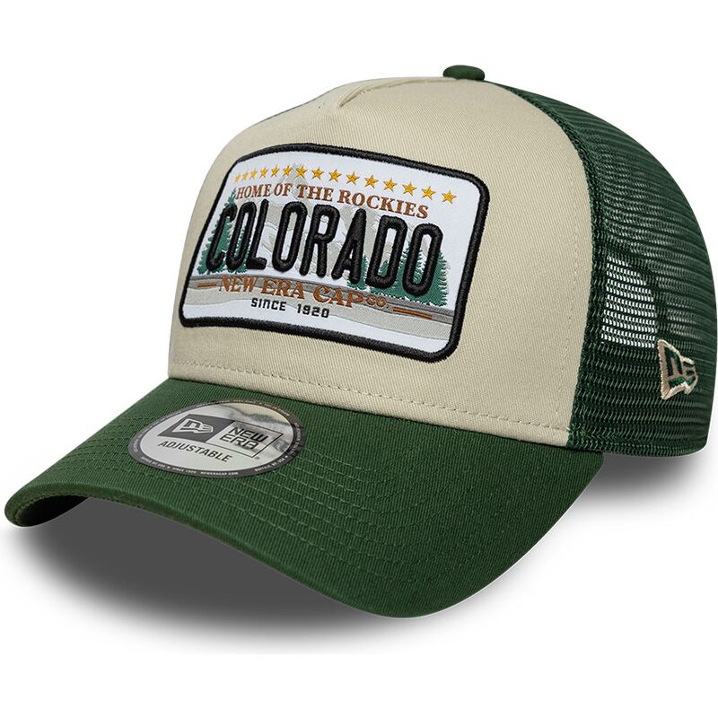 cepice-zaoblena-zelena-snapback-a-frame-license-plate-colorado-new-era