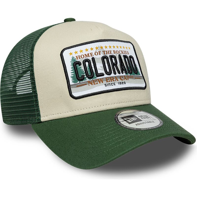cepice-zaoblena-zelena-snapback-a-frame-license-plate-colorado-new-era