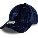 cepice-zaoblena-namornicka-modra-nastavitelny-9twenty-velour-los-angeles-dodgers-mlb-new-era