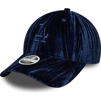 Čepice zaoblená námořnická modrá nastavitelný 9TWENTY Velour Los Angeles Dodgers MLB New Era