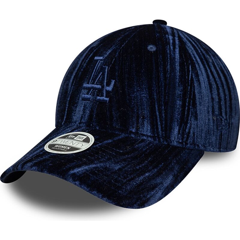 cepice-zaoblena-namornicka-modra-nastavitelny-9twenty-velour-los-angeles-dodgers-mlb-new-era