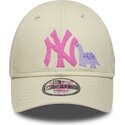 cepice-zaoblena-bezova-nastavitelny-pro-deti-rosa-9forty-dino-icon-new-york-yankees-mlb-new-era