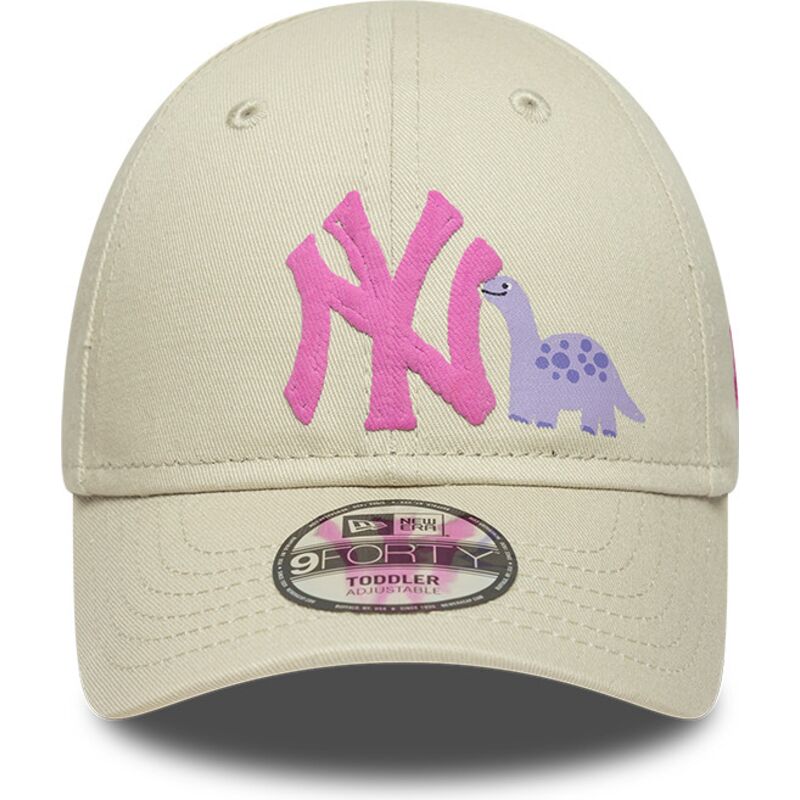 cepice-zaoblena-bezova-nastavitelny-pro-deti-rosa-9forty-dino-icon-new-york-yankees-mlb-new-era