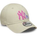 cepice-zaoblena-bezova-nastavitelny-pro-deti-rosa-9forty-dino-icon-new-york-yankees-mlb-new-era