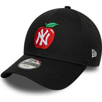 Čepice zaoblená černá nastavitelný pro děti 9FORTY Fruit Icon Apple New York Yankees MLB New Era