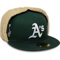 cepice-rovna-zelena-prilehava-59fifty-dogear-world-series-oakland-athletics-mlb-new-era