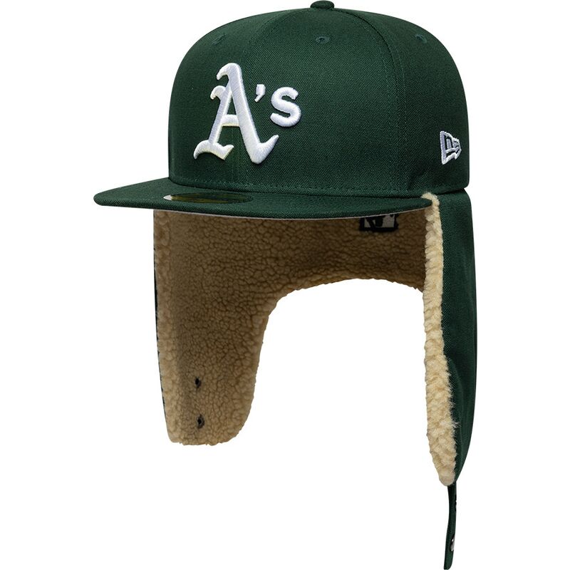 cepice-rovna-zelena-prilehava-59fifty-dogear-world-series-oakland-athletics-mlb-new-era