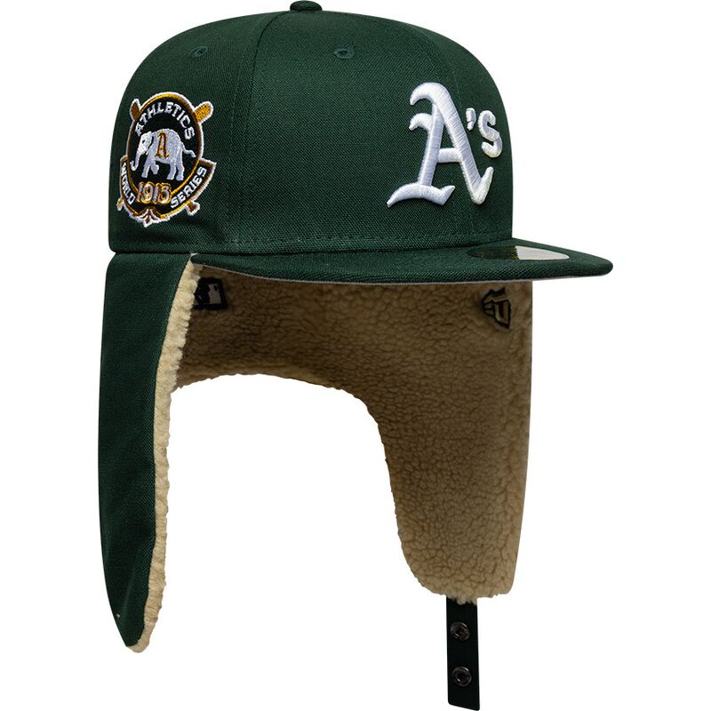 cepice-rovna-zelena-prilehava-59fifty-dogear-world-series-oakland-athletics-mlb-new-era