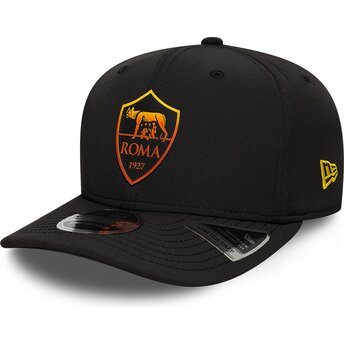 Čepice zaoblená černá snapback 9SEVENTY Stretch Snap REPREVE Associazione Sportiva Roma Serie A New Era