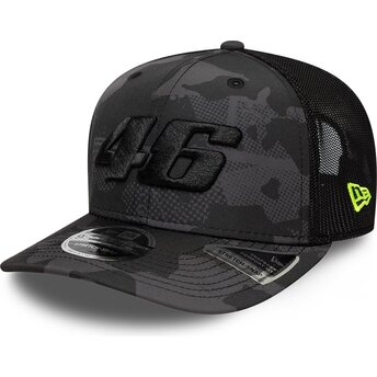 Čepice zaoblená maskáčová snapback 9SEVENTY Stretch Snap Valentino Rossi VR46 MotoGP New Era