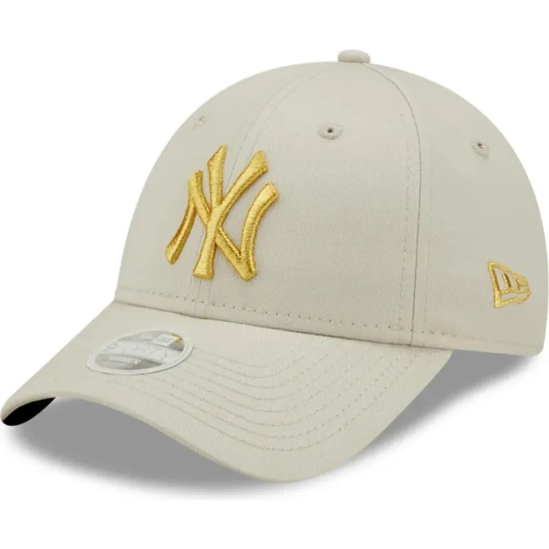 cepice-zaoblena-bezova-nastavitelny-dorado-9forty-metallic-new-york-yankees-mlb-new-era