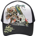 cepice-zaoblena-cerna-snapback-snake-and-skull-ed-hardy