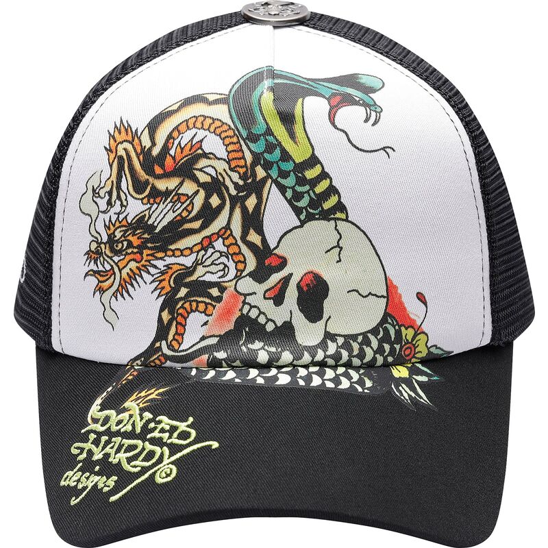cepice-zaoblena-cerna-snapback-snake-and-skull-ed-hardy