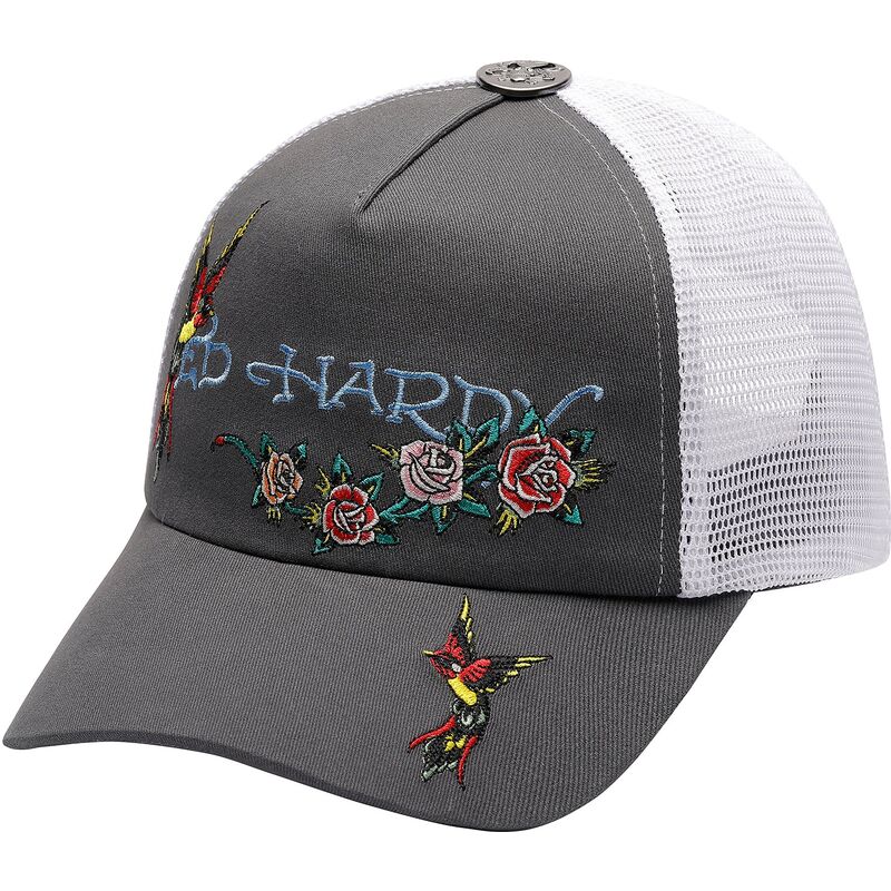 cepice-zaoblena-seda-snapback-floral-swallow-ed-hardy