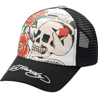 Čepice zaoblená černá snapback Before Dishonor Ed Hardy