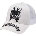 cepice-zaoblena-bila-snapback-gothic-skull-in-flames-ed-hardy