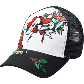 Čepice zaoblená černá snapback Love Ed Ed Hardy