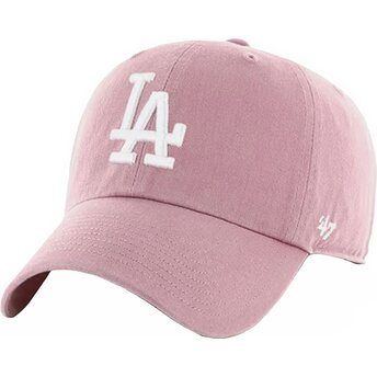 Čepice zaoblená růžová nastavitelný Clean Up Mauve Los Angeles Dodgers MLB 47 Brand