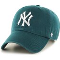 cepice-zaoblena-zelena-nastavitelny-clean-up-no-loop-label-pacific-green-new-york-yankees-mlb-47-brand