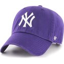 cepice-zaoblena-fialova-nastavitelny-clean-up-no-loop-label-new-york-yankees-mlb-47-brand