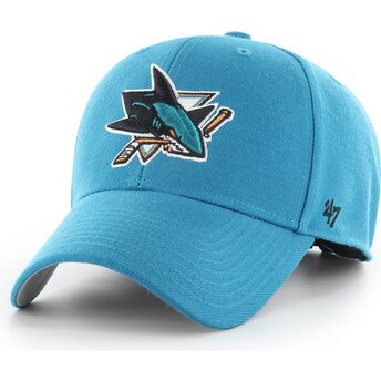 Čepice zaoblená modrá nastavitelný MVP Dark Teal San Jose Sharks NHL 47 Brand