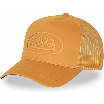 Čepice zaoblená oranžová snapback LOG25 Von Dutch