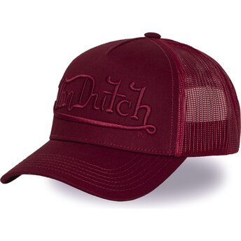 Čepice zaoblená červená snapback EMB07 Von Dutch