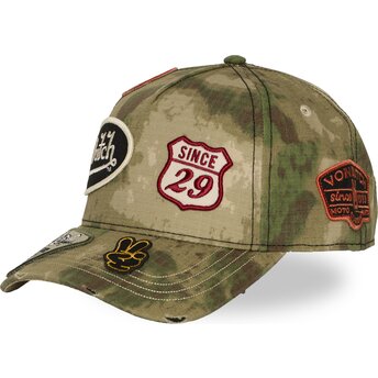 Čepice zaoblená maskáčová snapback KAMO04 Von Dutch