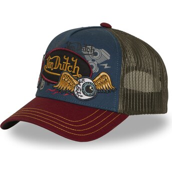 Čepice zaoblená vícebarevná snapback PATCHES20 Von Dutch