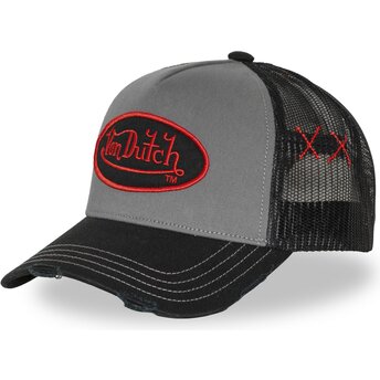 Čepice zaoblená šedá snapback USED 17 Von Dutch