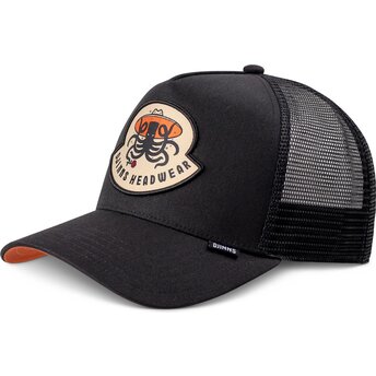 Čepice zaoblená černá snapback HFT Rose Kraken Djinns