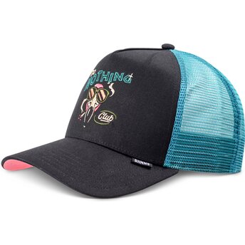 Čepice zaoblená černá snapback HFT DNC Flamingo Djinns