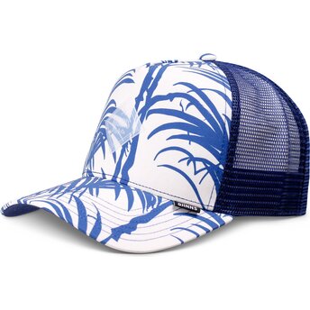 Čepice zaoblená modrá snapback HFT Allover Palm Djinns