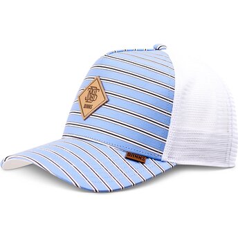 Čepice zaoblená modrá snapback HFT Business Stripe Djinns