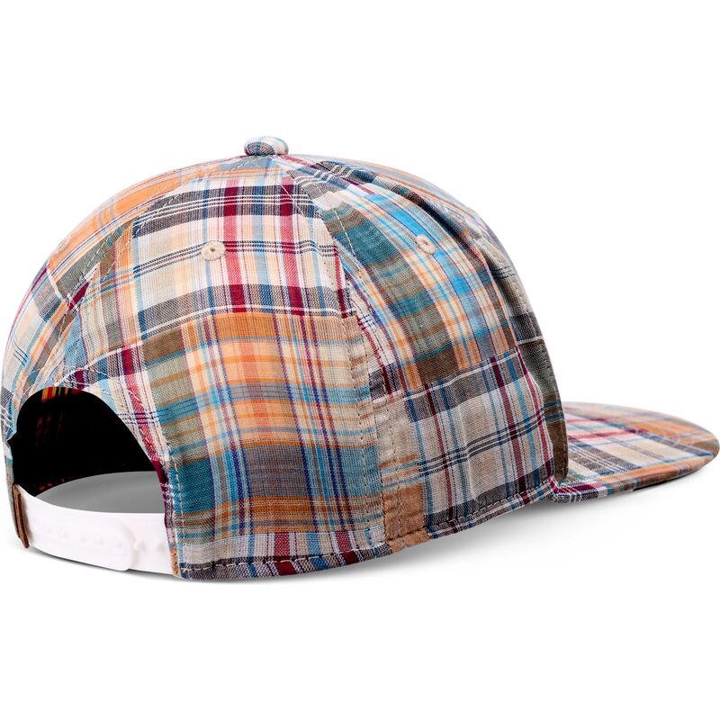 cepice-rovna-vicebarevna-snapback-patch-check-turquioise-djinns