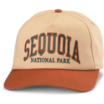 Čepice zaoblená hnědá snapback Roscoe Sequoia National Park American Needle