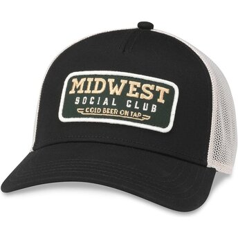 Čepice zaoblená černá snapback Valin Midwest Social Club American Needle