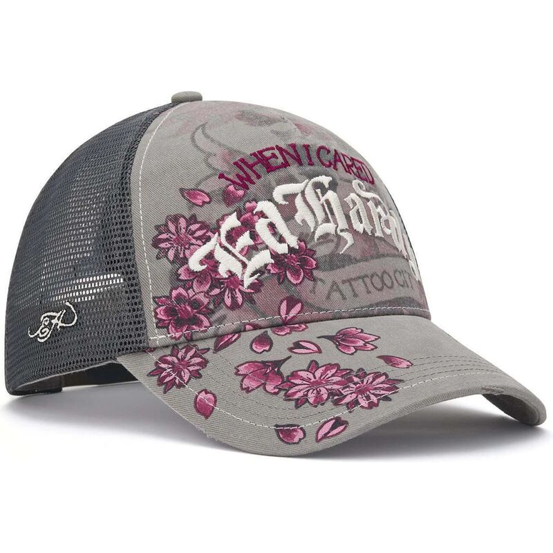 cepice-zaoblena-seda-snapback-floral-tattoo-city-vintage-wash-ed-hardy