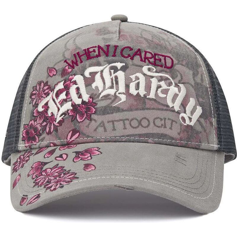 cepice-zaoblena-seda-snapback-floral-tattoo-city-vintage-wash-ed-hardy