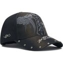 cepice-zaoblena-cerna-nastavitelny-storming-rose-washed-ed-hardy