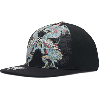 Čepice rovná černá snapback Battle Ed Hardy