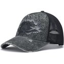 cepice-zaoblena-seda-snapback-flaming-gothic-skull-washed-ed-hardy