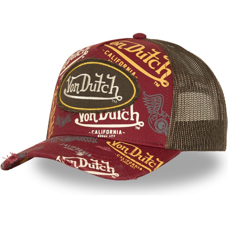 cepice-zaoblena-cervena-snapback-cafe13-von-dutch