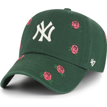 Čepice zaoblená zelená nastavitelný Clean Up Scatter New York Yankees MLB 47 Brand