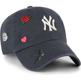 Čepice zaoblená námořnická modrá nastavitelný Clean Up Multi Scatter New York Yankees MLB 47 Brand