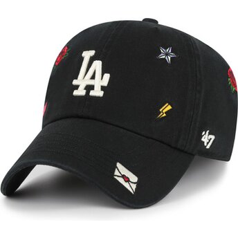 Čepice zaoblená černá nastavitelný Clean Up Multi Scatter Los Angeles Dodgers MLB 47 Brand