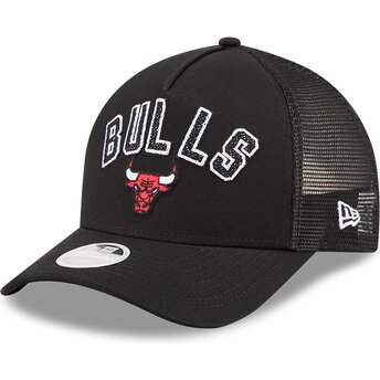 Čepice zaoblená černá snapback 9FORTY M-Crown A Frame Pomp Chicago Bulls NBA New Era