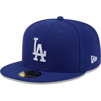 Čepice rovná modrá přiléhavá 59FIFTY Rhinstone Badge Los Angeles Dodgers MLB New Era